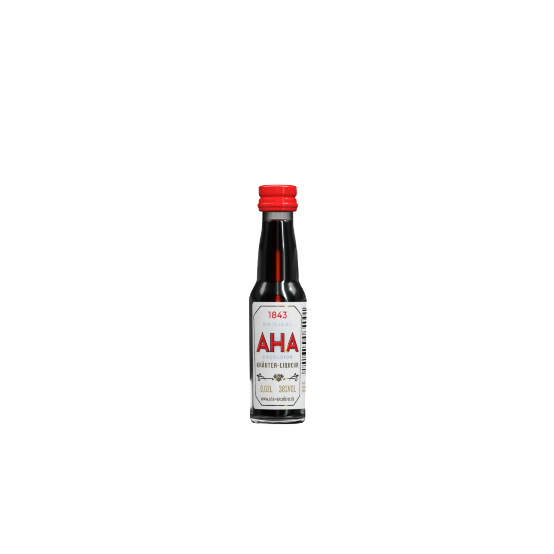 AHA Kräuterlikör Mini in der 0,02l Flasche, 38%vol.